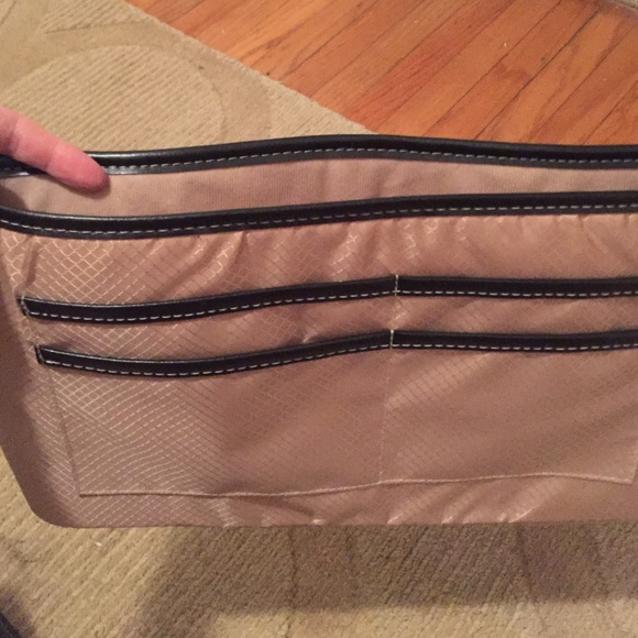 COPY - Black leather computer bag - Picture 4 of 5